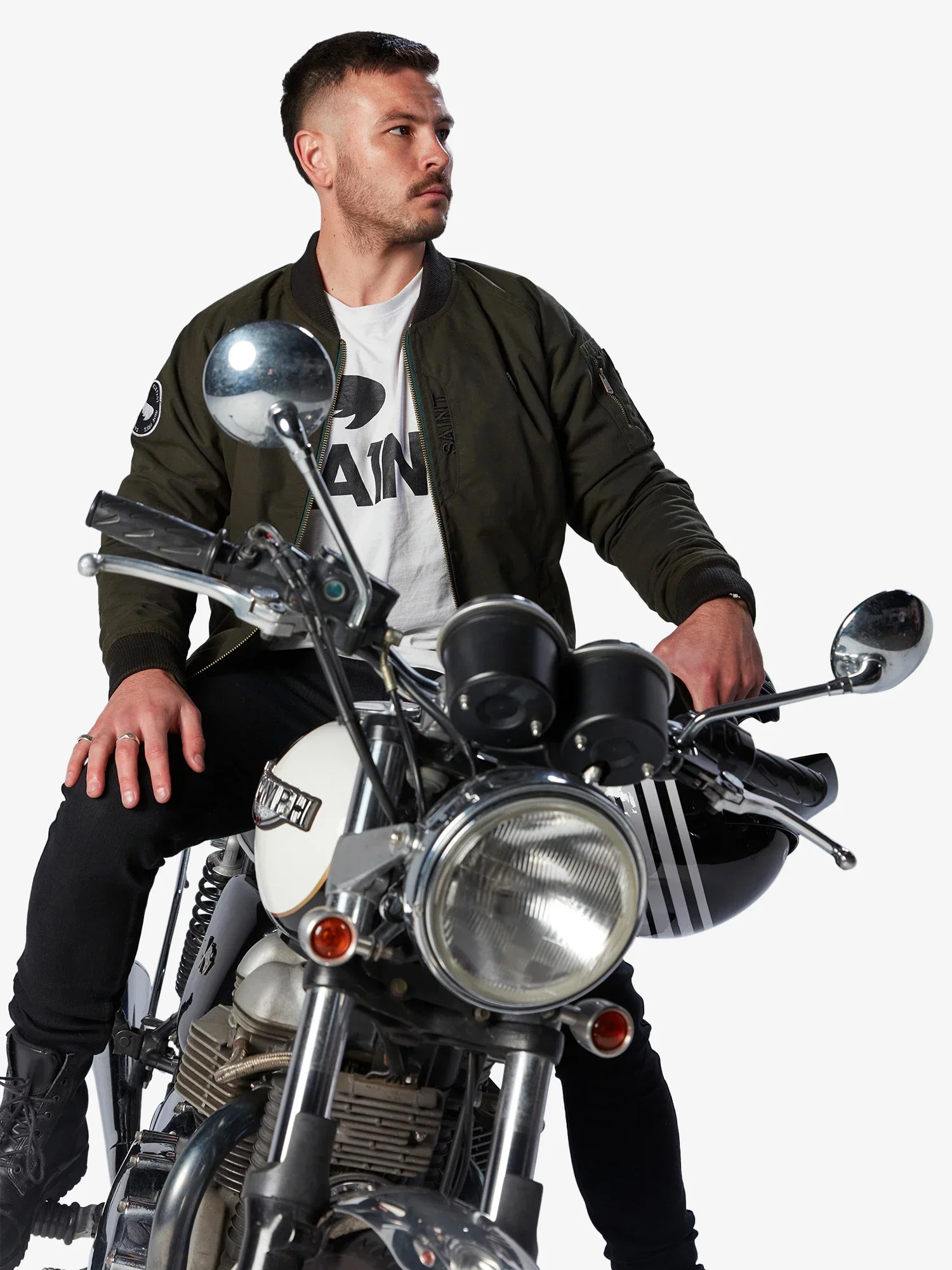 Armoured Bomber Jacket | Olive Green | Armour Included - Image 10