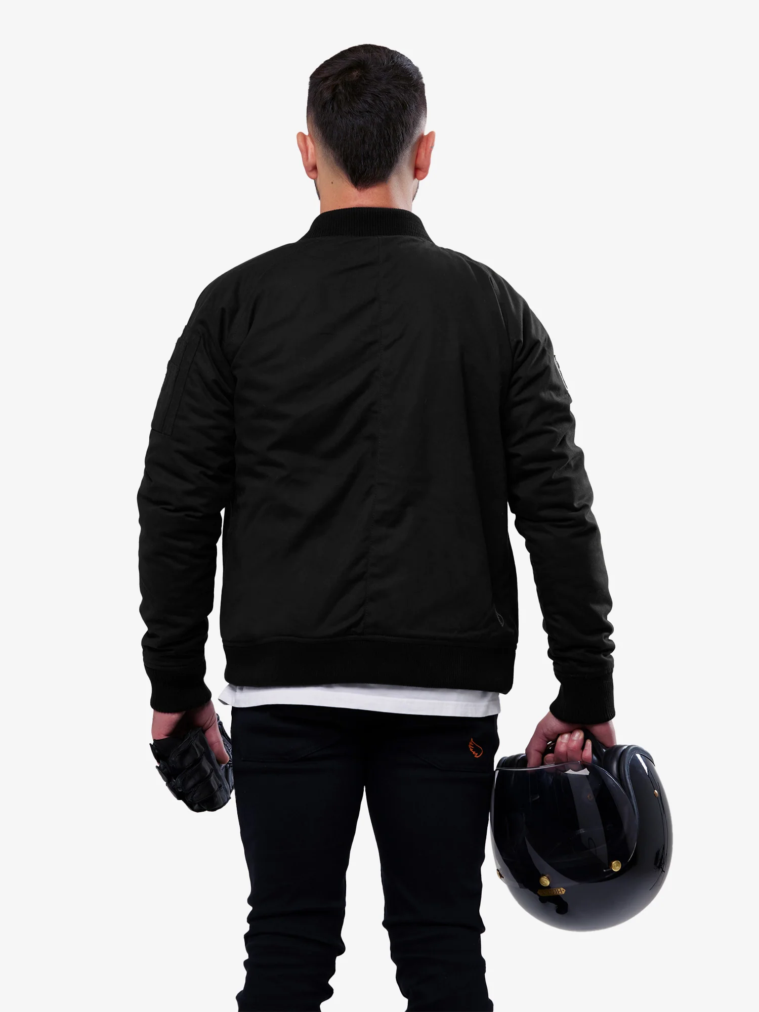 Armoured Bomber Jacket | Black | Armour Included - Image 2