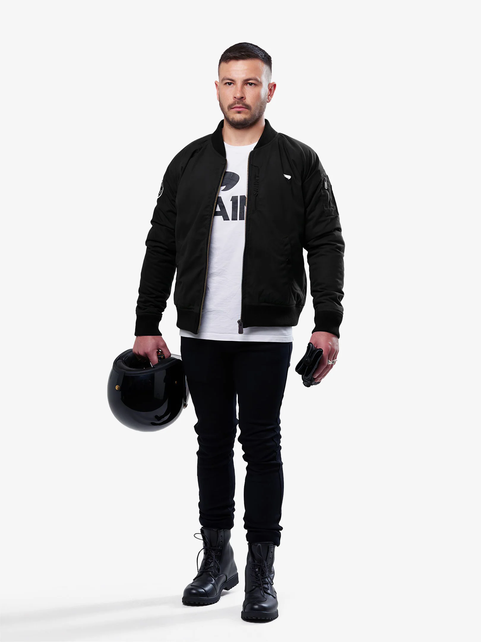 Armoured Bomber Jacket | Black | Armour Included - Image 4