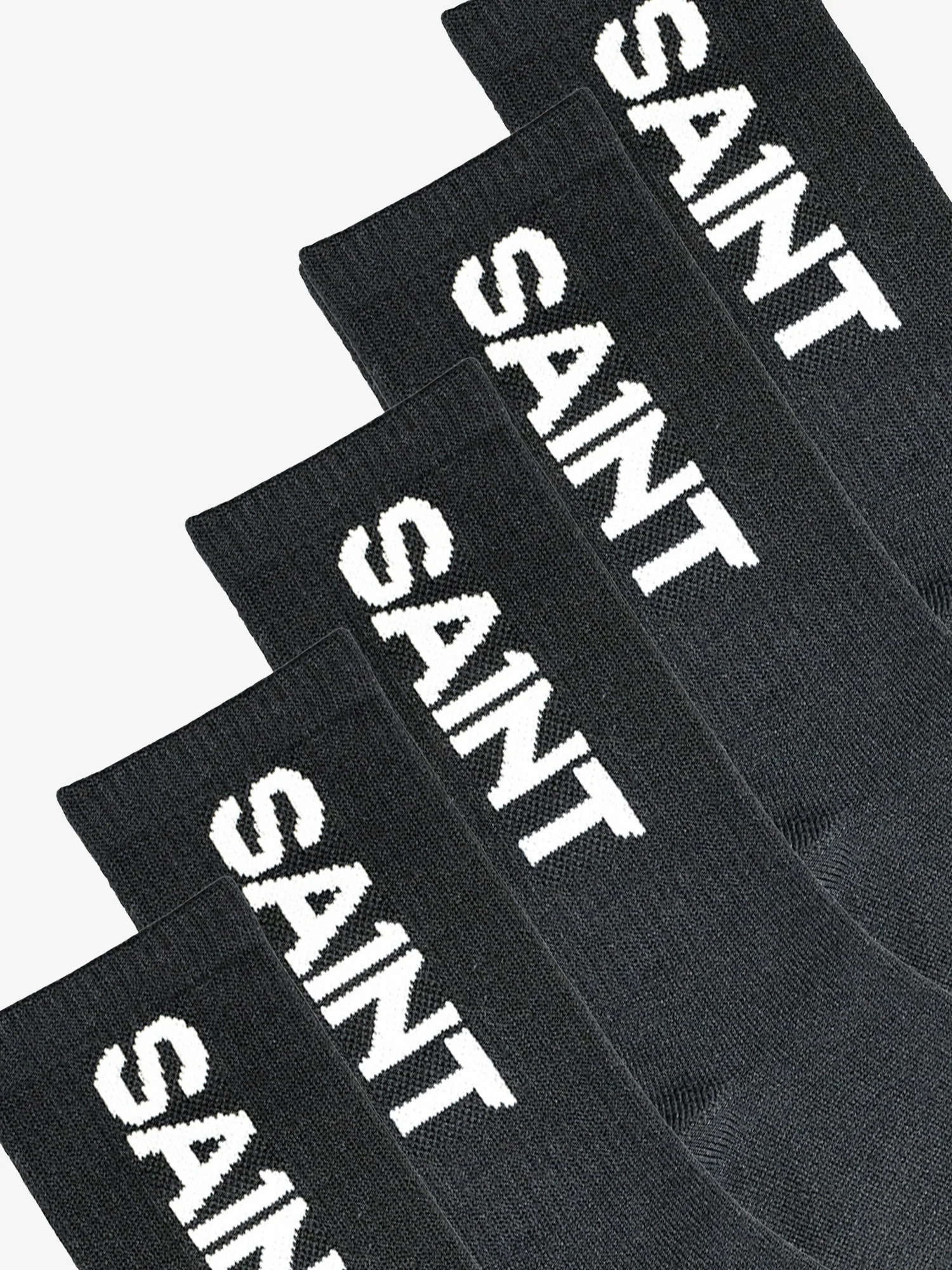 SA1NT Bamboo Crew Socks | 5 Pack | Black