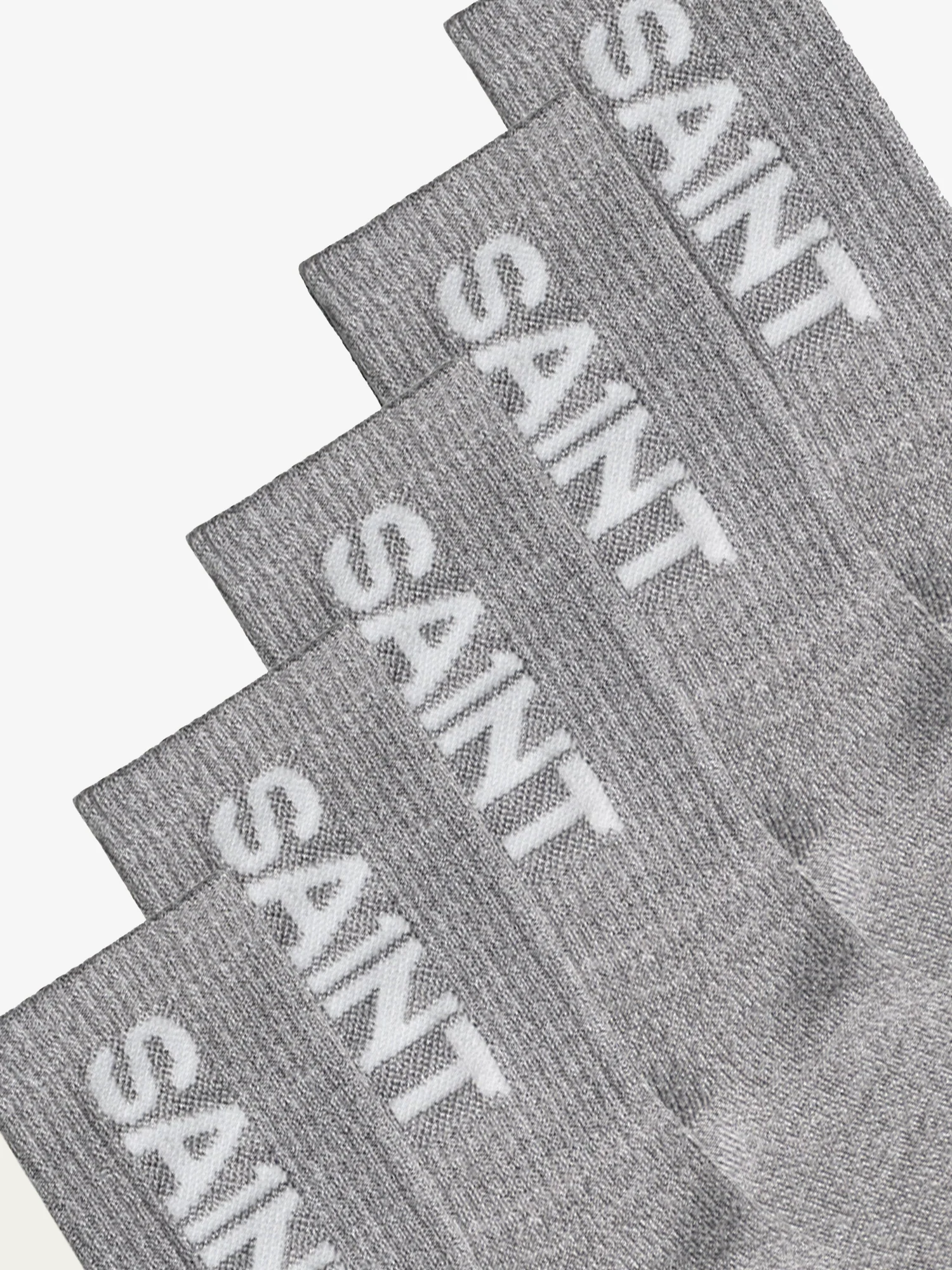 SA1NT Bamboo Crew Socks | 5 Pack | Grey